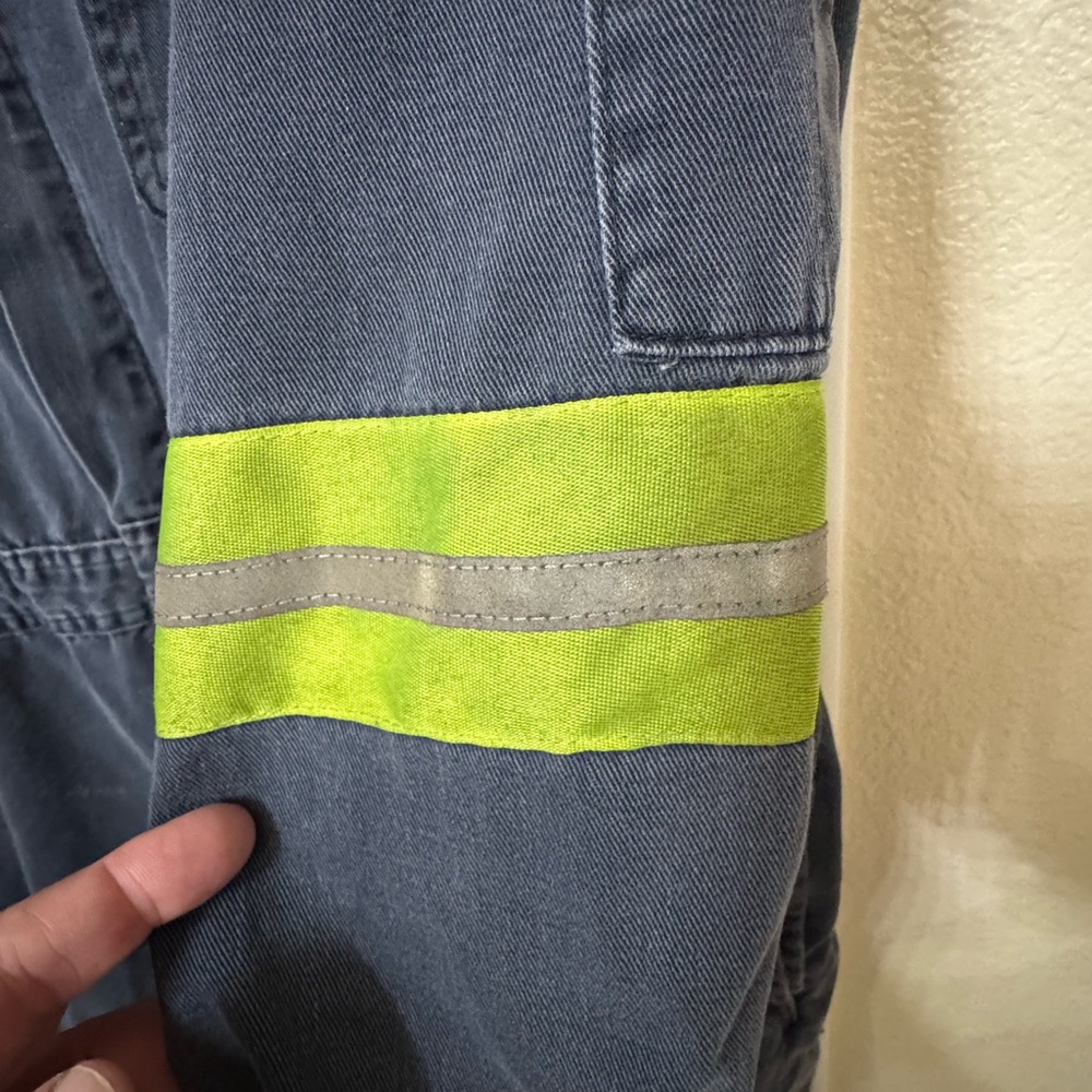Vintage Bulwark Protective Apparel Jumpsuit Coverall Reflective Men’s 48R RARE - Picture 4 of 8